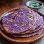 Purple Sweet Potato Roti - Less Is Tastier